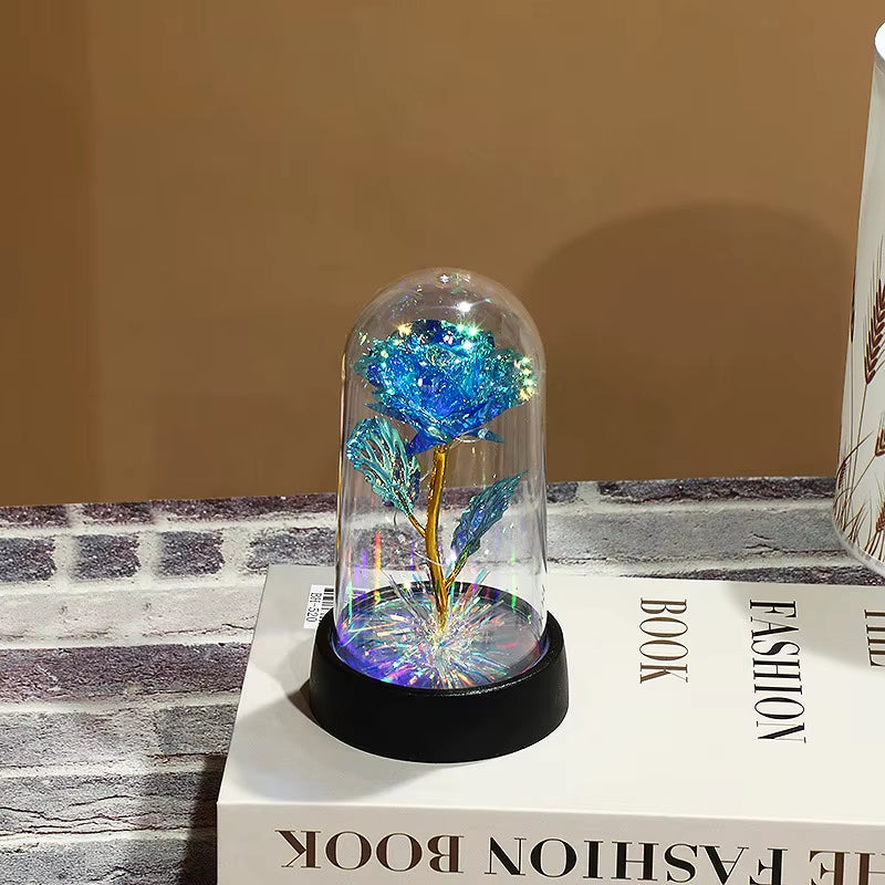 16CM Rose Artificial Flowers LED Fake Flowers Valentine'S Day Mother'S Day Gifts Wedding Decoration Creative for Home Room Decor