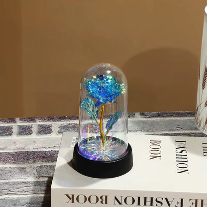 16CM Rose Artificial Flowers LED Fake Flowers Valentine'S Day Mother'S Day Gifts Wedding Decoration Creative for Home Room Decor