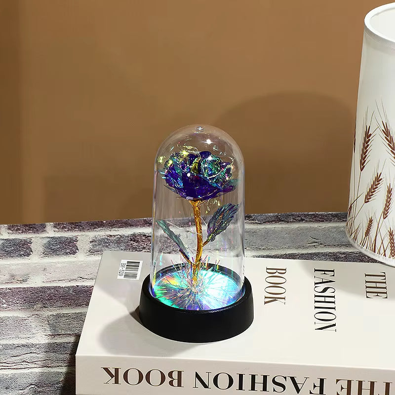 16CM Rose Artificial Flowers LED Fake Flowers Valentine'S Day Mother'S Day Gifts Wedding Decoration Creative for Home Room Decor