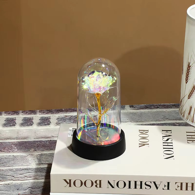 16CM Rose Artificial Flowers LED Fake Flowers Valentine'S Day Mother'S Day Gifts Wedding Decoration Creative for Home Room Decor