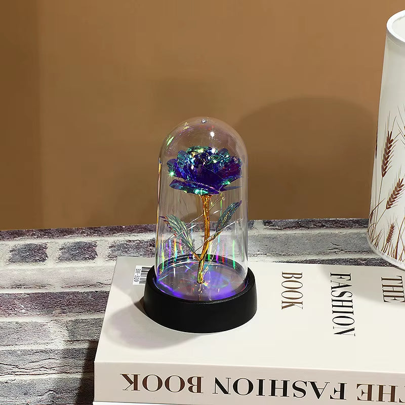 16CM Rose Artificial Flowers LED Fake Flowers Valentine'S Day Mother'S Day Gifts Wedding Decoration Creative for Home Room Decor